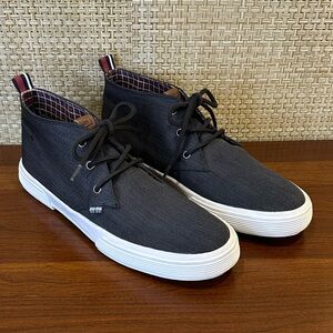 Ben Sherman Bristol Black Fabric Chukka Sneakers 10.5